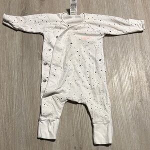 Bonds White Speckled Kids Footie